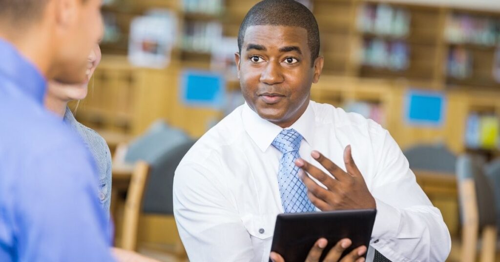 african american male telling his career story