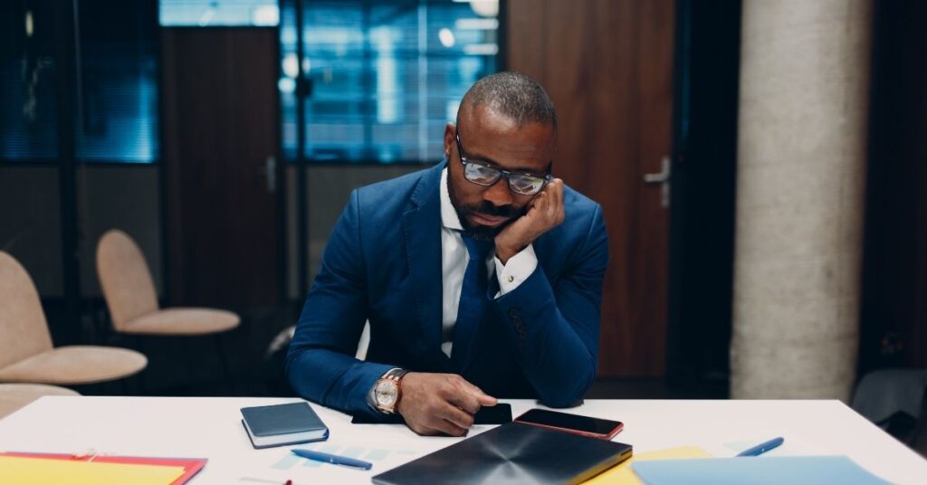 professional african american male at work